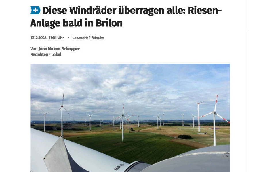 Westphalenpost - Diese Windräder überragen alle: Riesen-Anlage bald in Brilon