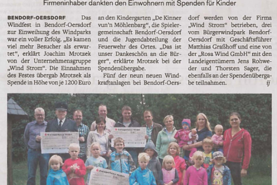 Mitteilungsblatt für Schleswig-Holstein - Zuschuss für den Nachwuchs