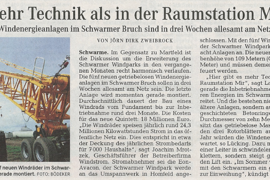 Syker Kurier - Mehr Technik als in der Raumstation Mir