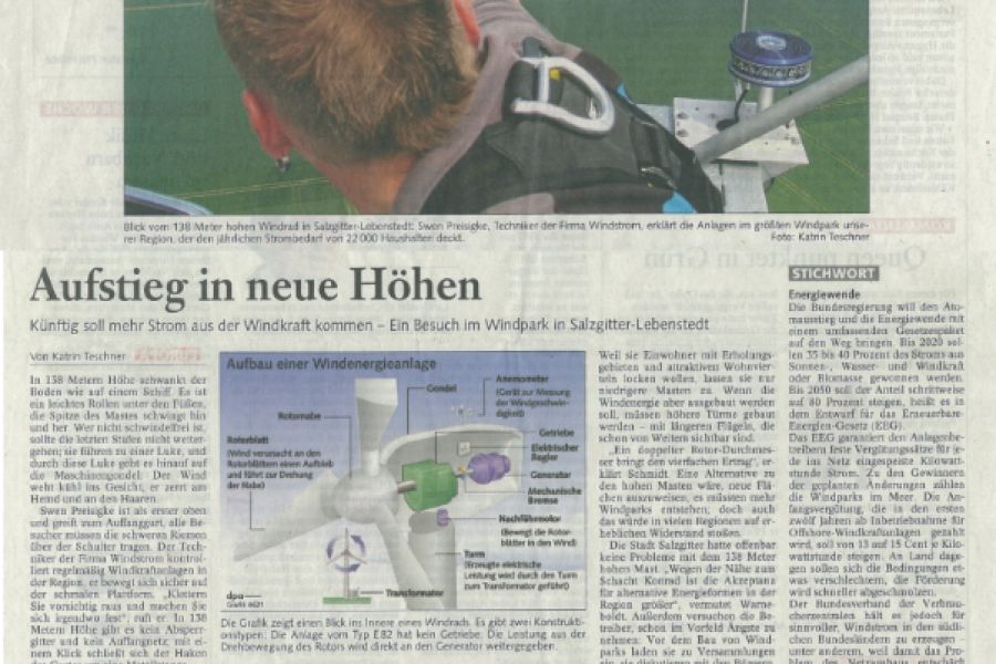Braunschweiger Zeitung - Aufstieg in neue Höhen
