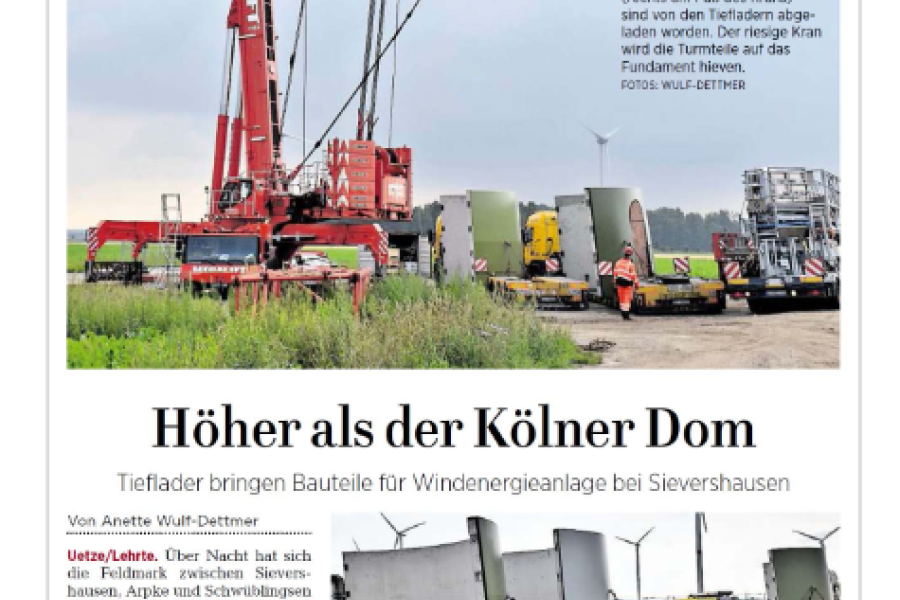 Hannoversche Allgemeine Zeitung - Höher als der Kölner Dom