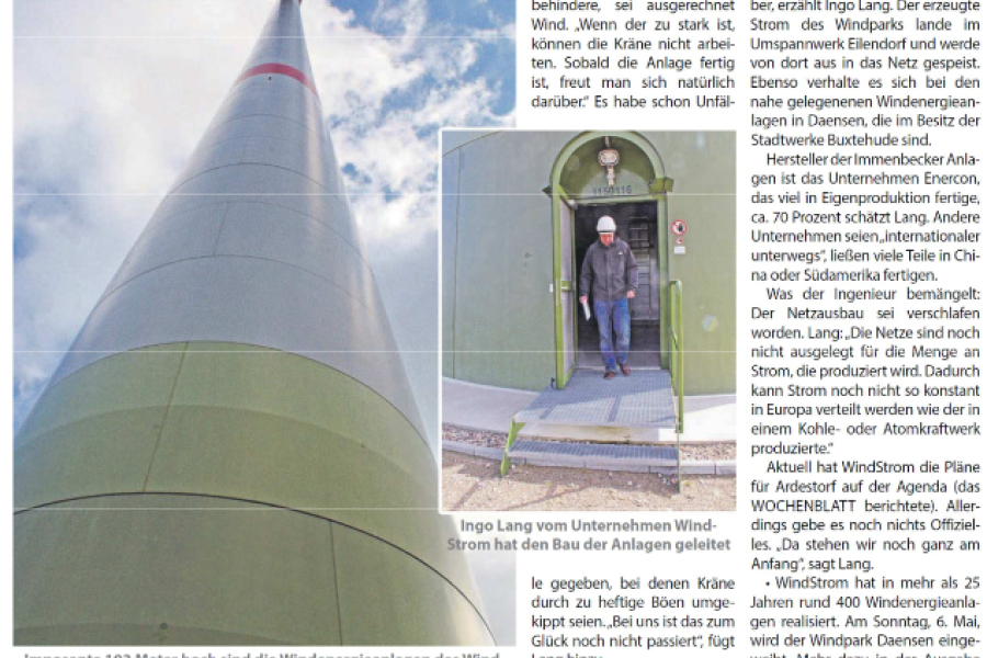 Buxtehuder Wochenblatt - Die Buxtehuder Stromriesen