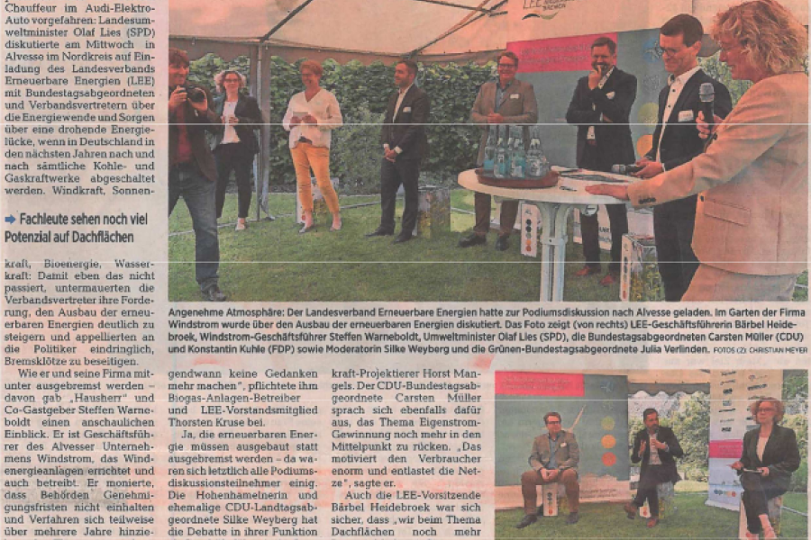 Peiner Allgmeine Zeitung - Prominent besetzte Talkrunde in Alvesse