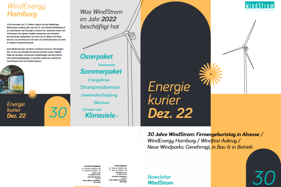 WindStrom Unternehmensgruppe - Energiekurier 2022