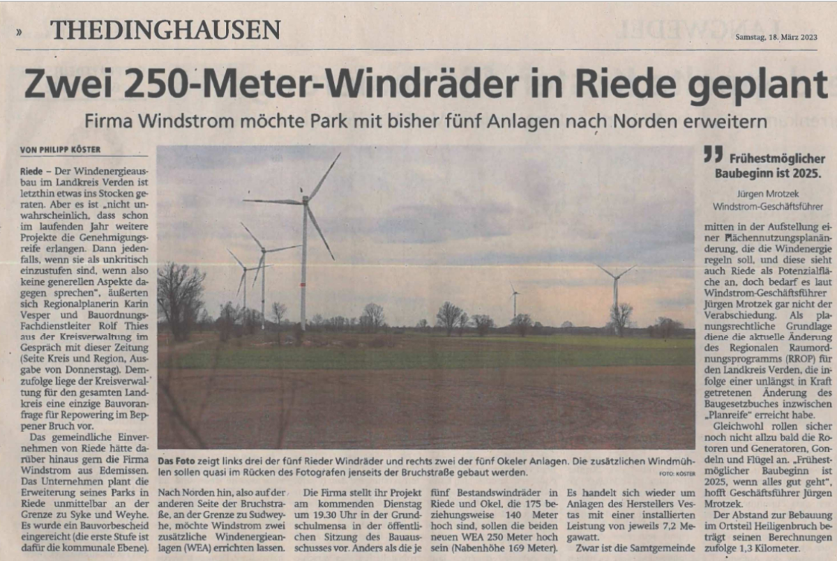 Screenshot 2024 12 12 at 14 49 31 Dokument1 18. Maerz 2023 Verdener Kreiszeitung Zwei 250 Meter Windraeder in Riede geplant.pdf